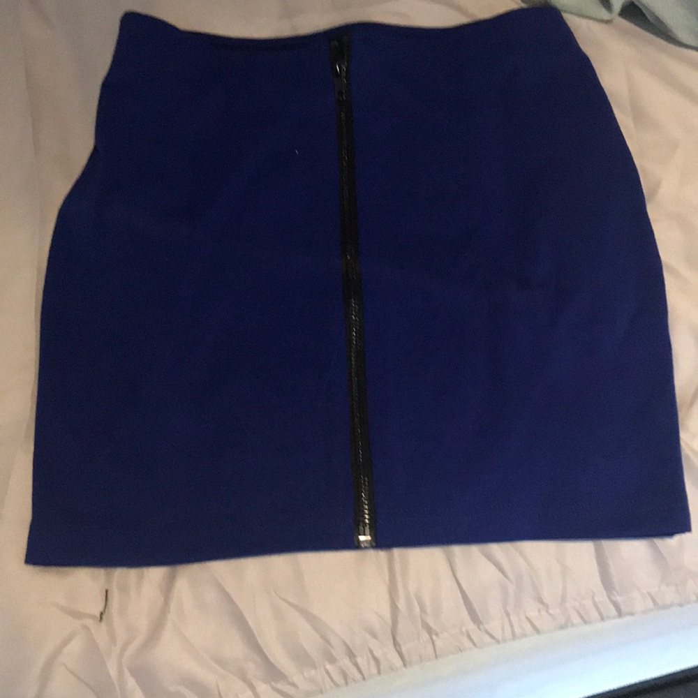 Dark blue mini skirt